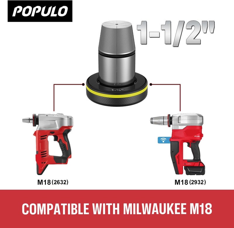 populo Expansion Tool Head 1-1/2" Compatible with Milwuake Expand Tool Expansion Head - Image 4
